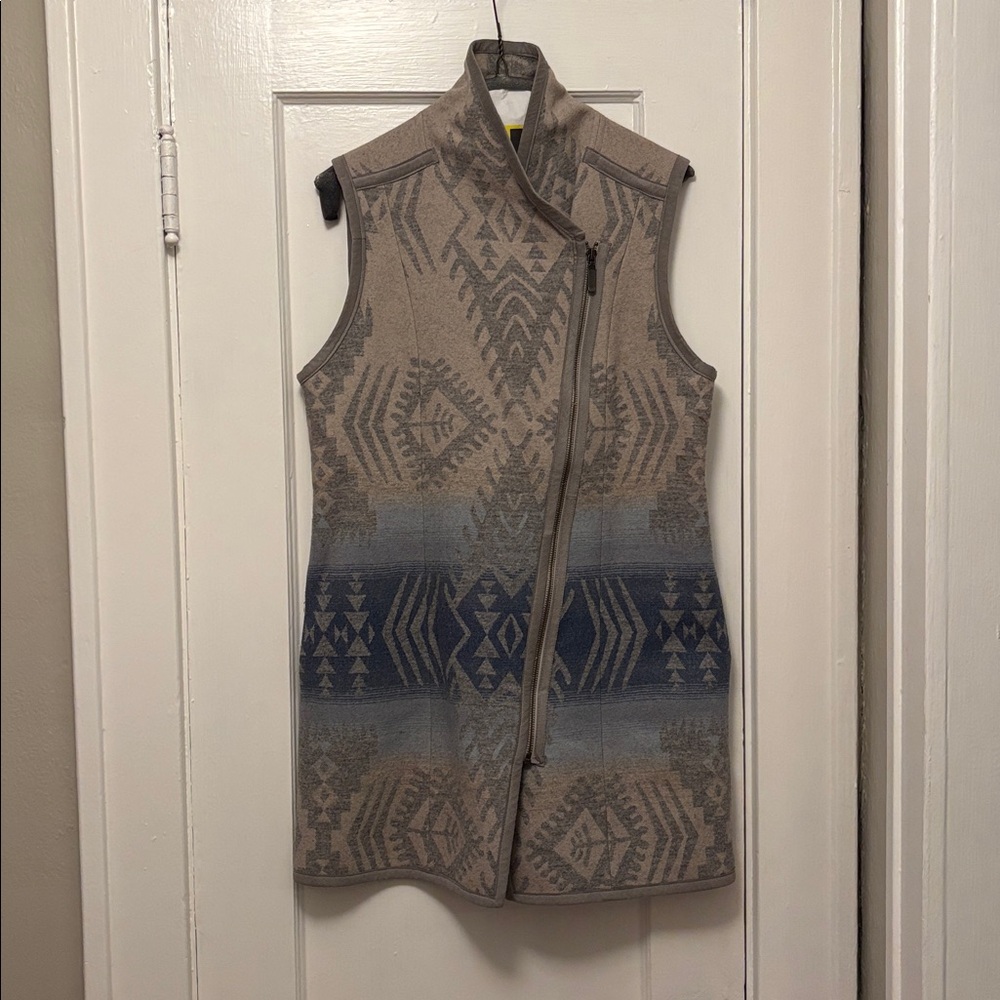 Pendleton Gray Diamond Pattern Vest - image 5